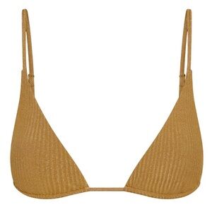 KAUAI TOP - ANTIQUE GOLD LUREX RIB NWT